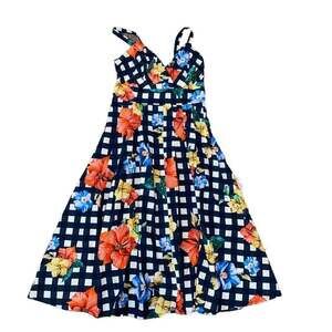 Boston Proper Gingham Wrap Belt Maxi Dress